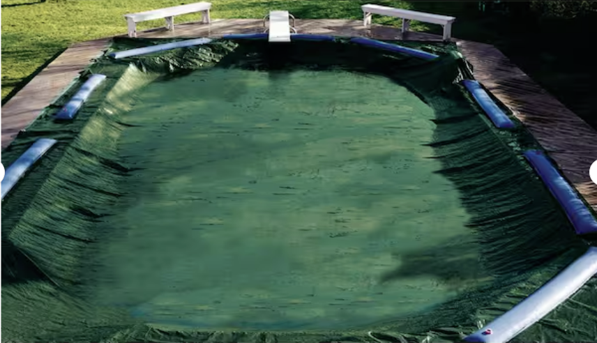 16' X 32' Inground Solid Pool Cover - Green Supreme Guard-Swimline - CO122137R