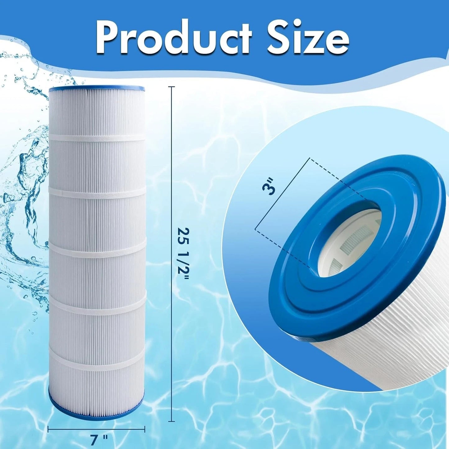 APC APC748804 Replacement Pool Filter Cartridge 4-Pack 105 Sq Ft Fits Hayward C4025 C4030