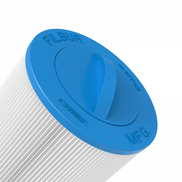 Top view of APC APCC7335 filter showing the built-in handle for easy removal from Jacuzzi and Sundance Spas.