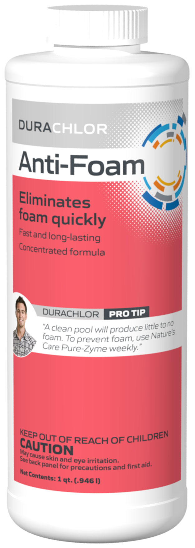 Haviland DuraChlor Anti-Foam and Spa Foam Eliminator 1 Quart for Pools and Hot Tubs