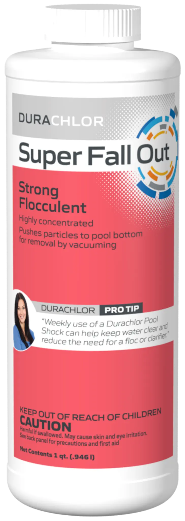 Haviland DuraChlor Super Fall Out 1 Quart Liquid Flocculant for Clearing Severely Cloudy Pool Water