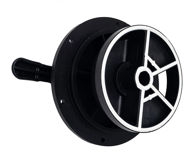 Internal view of Hayward SPX0714BA showing the white diverter key and assembly for SP0714T valves.