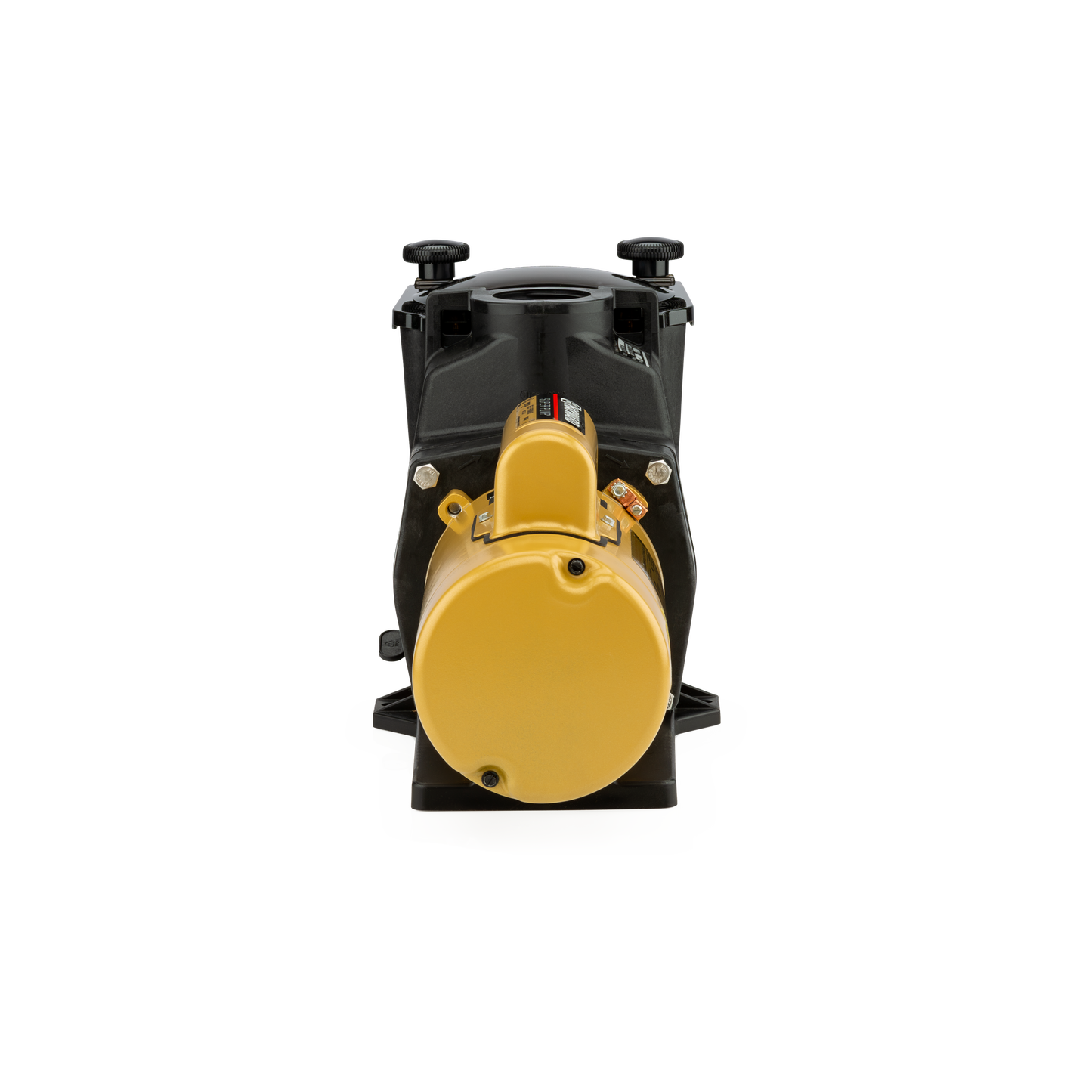 Rear view of the Hayward Super Pump SP2605X7 highlighting the heavy-duty motor and self-priming housing.