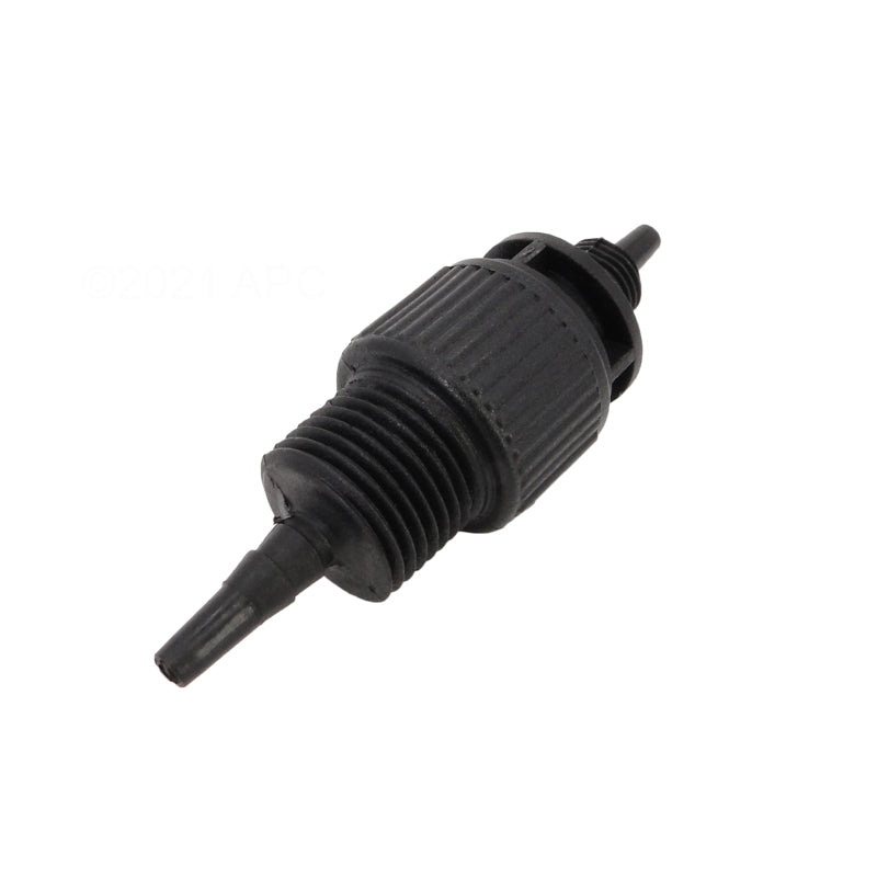 Angled view of the Pentair 521508 threaded suction fitting and tube connection.