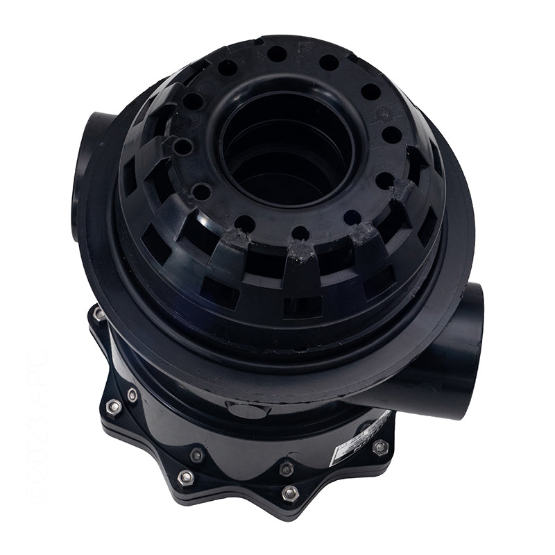 Praher TM-22-PB Clamp-Down Valve - Bottom Port Connections for Sand Filter Plumbing