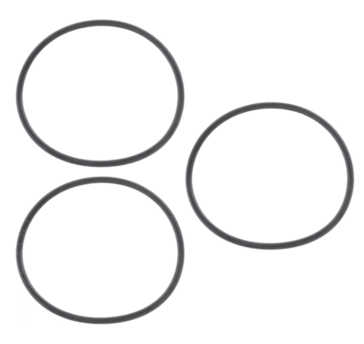 Three replacement rubber o-rings for the Zodiac Jandy R0746200 union kit used in SFTM sand filter plumbing.