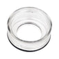 Angled top view of the Aladdin AS-4702SH clear replacement seal cup for Hayward SPX1500KA.
