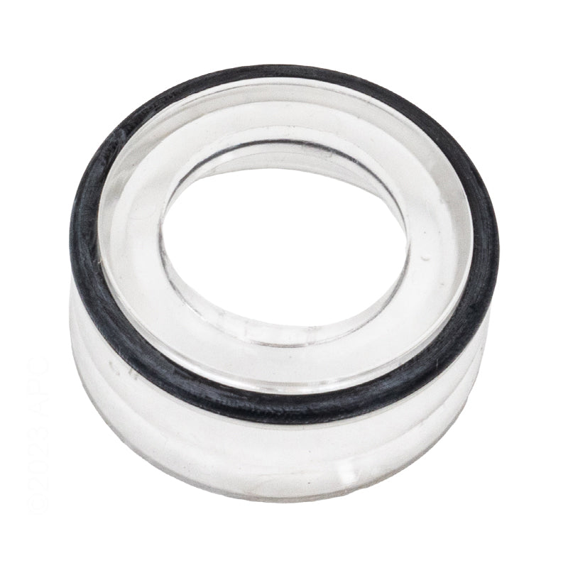 Front view of the Aladdin AS-4702SH replacement seal cup for Hayward SPX1500KA showing the black O-ring.