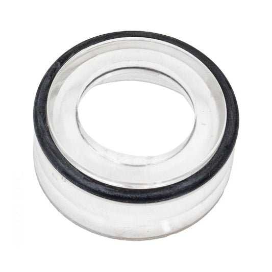 Front view of the Aladdin AS-4702SH replacement seal cup for Hayward SPX1500KA showing the black O-ring.
