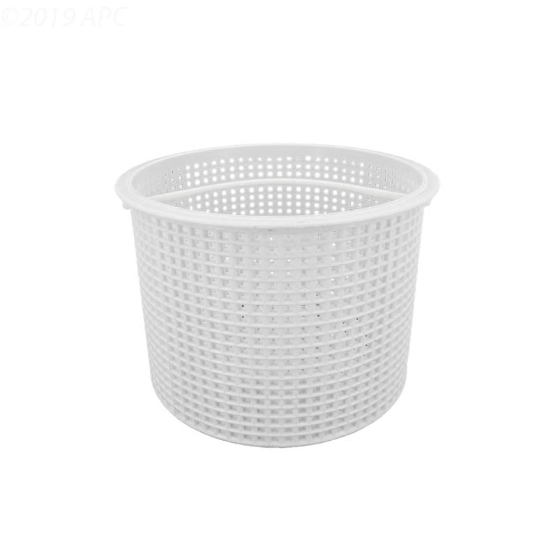 Perforated side view of the Aladdin B-117 replacement skimmer basket for Hayward SPX1080E.