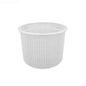 Perforated side view of the Aladdin B-117 replacement skimmer basket for Hayward SPX1080E.