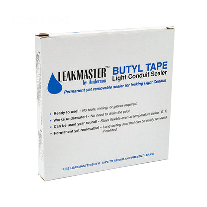 Front view of the Anderson LeakMaster BT15 15-foot butyl tape retail carton.
