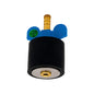Front view of the Anderson O55 1-7/8-inch open winter expansion plug for 2-inch pool plumbing.