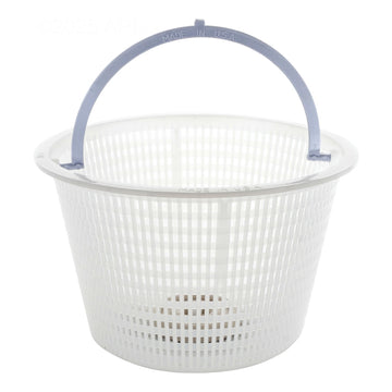 Front View of APC APCB9 white plastic replacement skimmer basket for Hayward and Sta-Rite pools