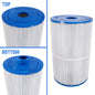 APC APCC7233 replacement spa filter with 75 sq ft media, featuring a 2-1/16 inch open top and a 2-inch male slip connection for Coleman and Maax Spas.