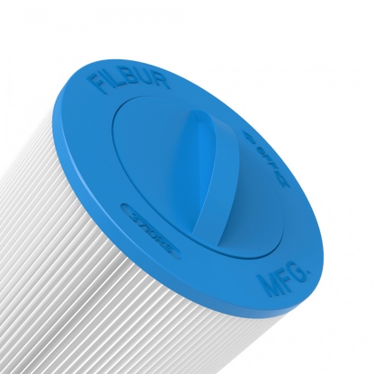 Top view of APC APCC7335 filter showing the built-in handle for easy removal from Jacuzzi and Sundance Spas.
