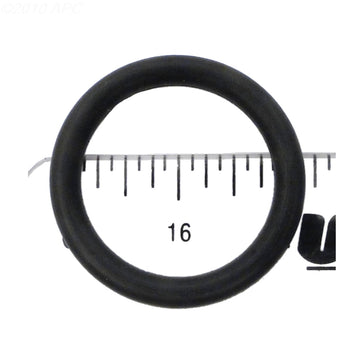APC APCO2445 SPX735G Valve O-Ring black nitrile rubber replacement seal shown with a ruler for scale.