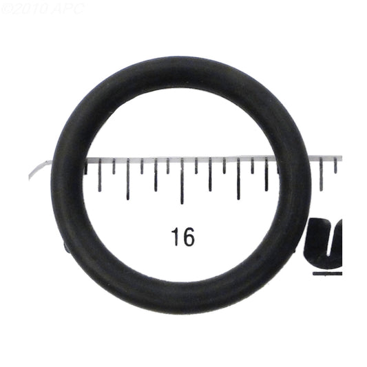 APC APCO2445 SPX735G Valve O-Ring black nitrile rubber replacement seal shown with a ruler for scale.