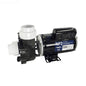 Aqua-Flo Flo-Master XP2 1.5HP 115V 2-Speed Spa Pump (AF061150001040) - Complete unit with black motor and white side-discharge plumbing unions on a white background.