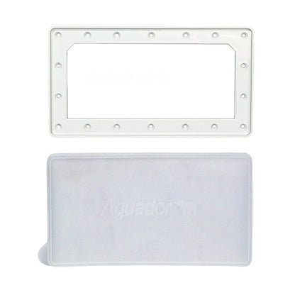Aquador 1010 Wide-Mouth Above-Ground Winter Skimmer Plate Kit - AQ1010 - Cover and Faceplate Separated