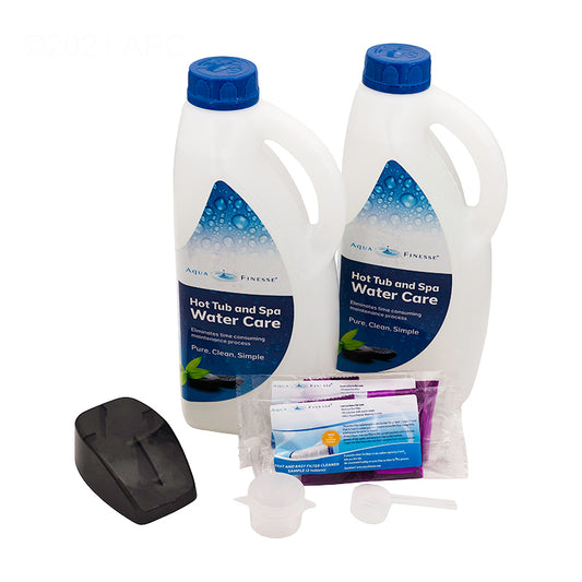 Genuine AquaFinesse AQF956500 all purpose hot tub and spa water care kit complete 3 to 5 month supply.