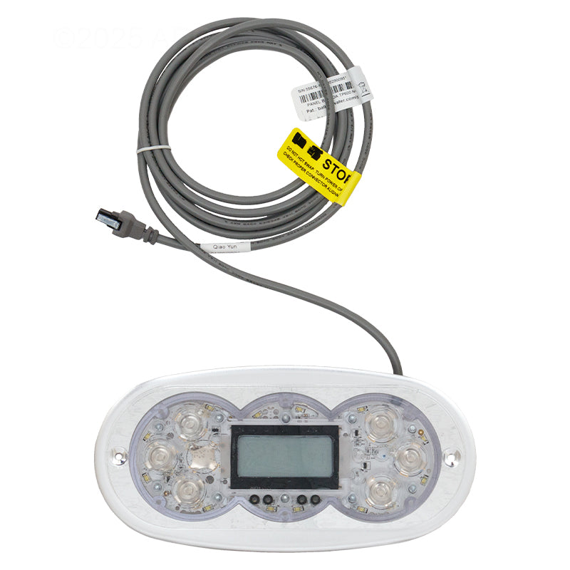 Balboa BBG6406 TP600 6-Button Topside Control Panel - Fits Standard Spa Cutout