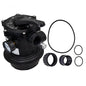 Complete Carvin DVK7C 1.5-inch Multiport Valve Kit 39263035K including pressure gauge, O-ring, and unions.