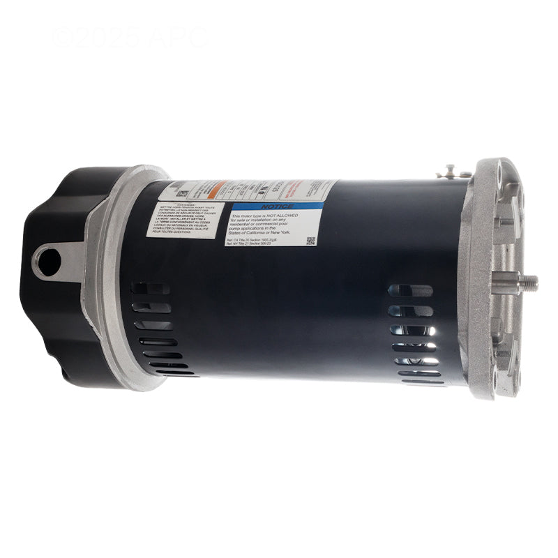Side profile of the Century Centurion Pro HSQ125 pool pump motor