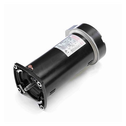 Side angle view of the Century Centurion Pro HSQ165 1.65 HP square flange pool pump motor