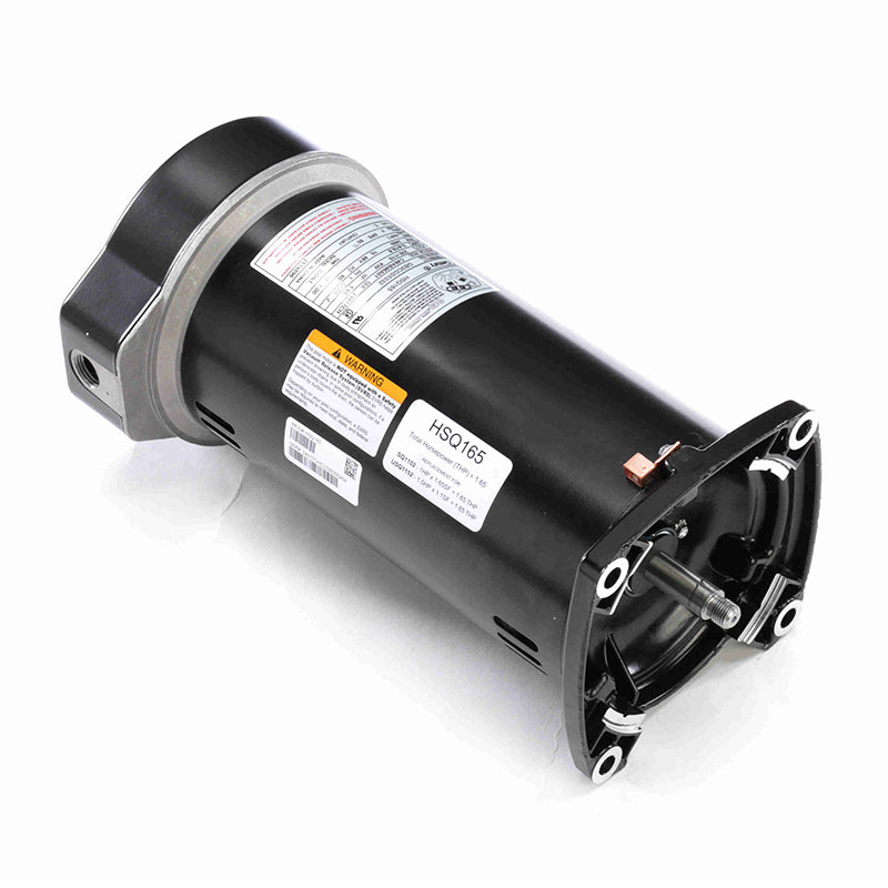 Top angle view of the Century Centurion Pro HSQ165 1.65 HP pool pump motor showcasing the threaded shaft