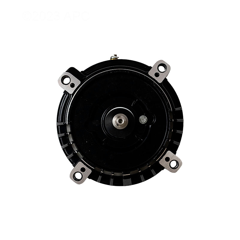 Straight-on front view of genuine Century UST1152 1.5 HP 56J pool pump motor showing C-face mounting plate and threaded shaft