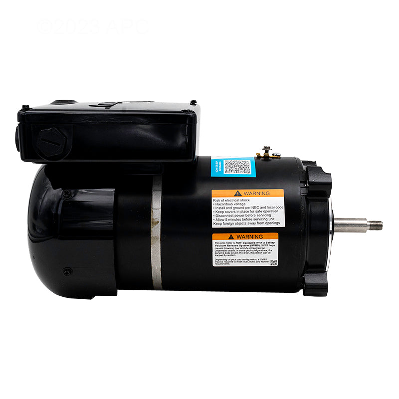 Century VGreen EVO EVC165 1.65 THP Variable Speed Pool Pump Motor - Side Profile View