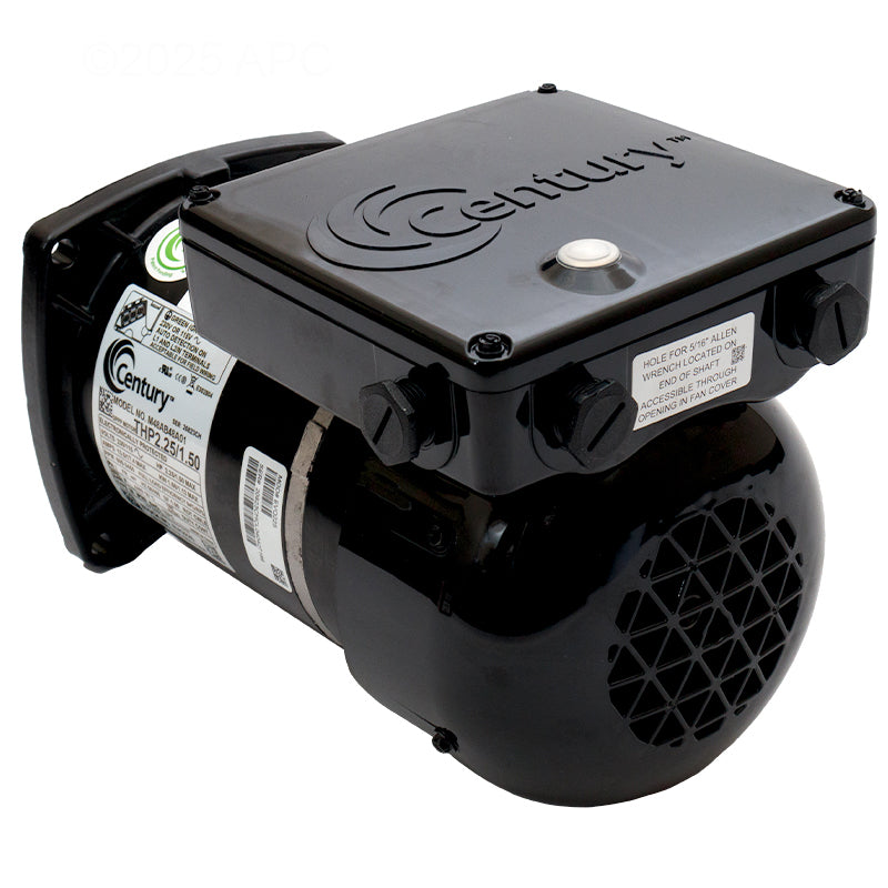 Century VGreen EVO EVQ225 2.25 THP Variable Speed Pool Pump Motor - Back Angled View