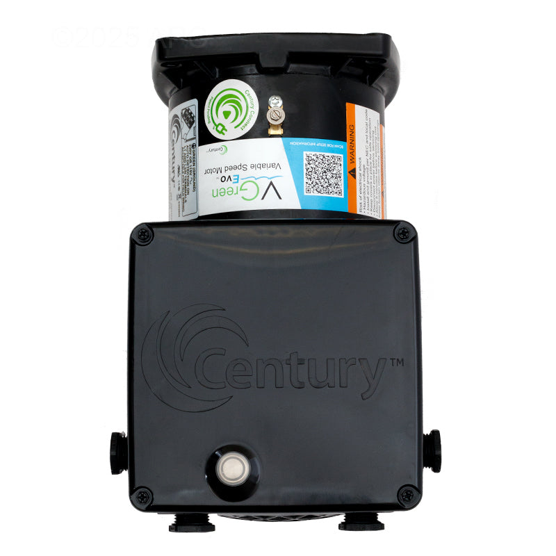 Century VGreen EVO EVQ225 2.25 THP Variable Speed Pool Pump Motor - Top View