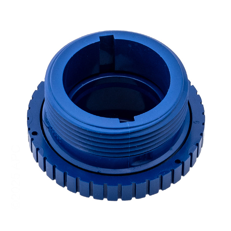 CMP 25552-369-000 dark blue eyeball fitting rear view showing 1.5 inch male threads.