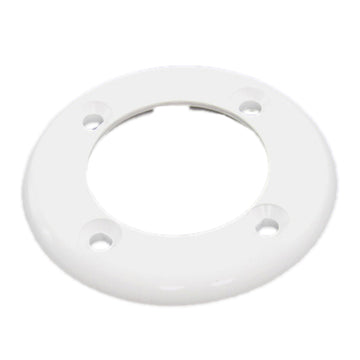 Front View of CMP 25545-000-000 white vinyl pool return faceplate