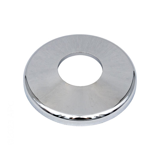 CMP 25572-002-000 chrome Cycolac escutcheon 5 inch for 1.9 inch ladder rails, front view.