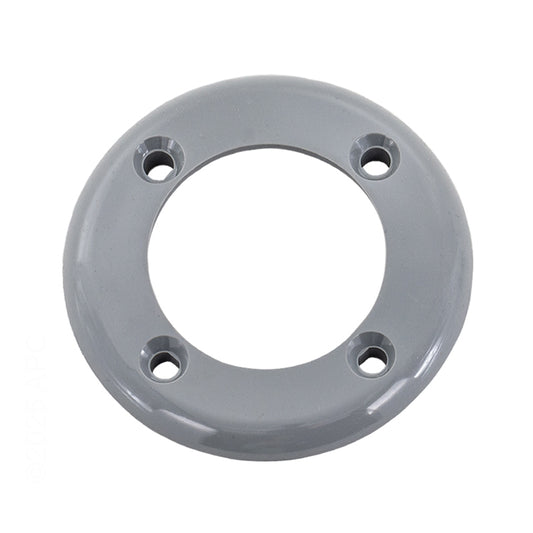 CMP 25545-001-000 gray vinyl pool return faceplate 3.5 inch with four screw holes.