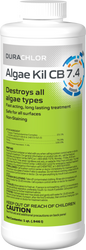 DuraChlor Algae Kil CB7.4 C007338-CS20Q 1 Quart Pool Copper Algaecide - 7.4% Copper Complex