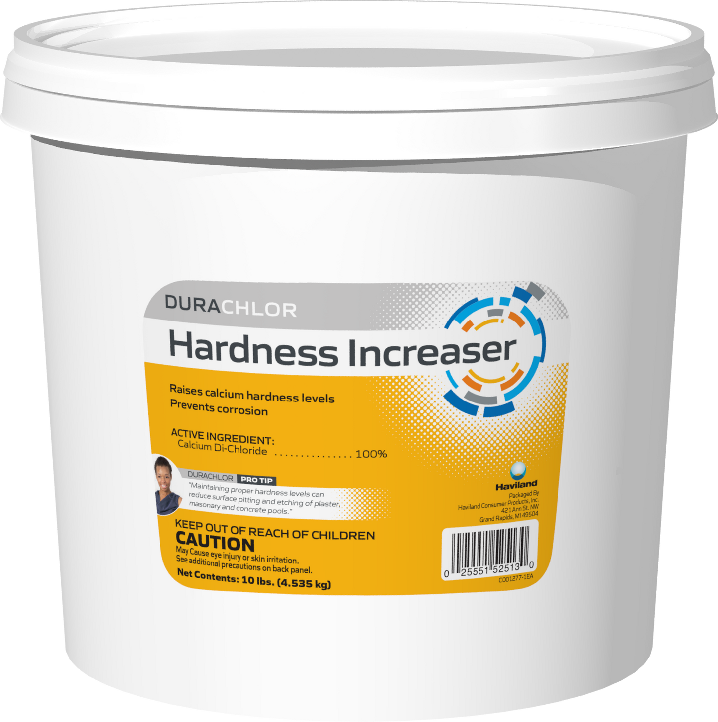 DuraChlor Hardness Increaser C002711-CS74C1 10 lb Pail - Pool Calcium Hardness Increaser 100% Calcium Di-Chloride