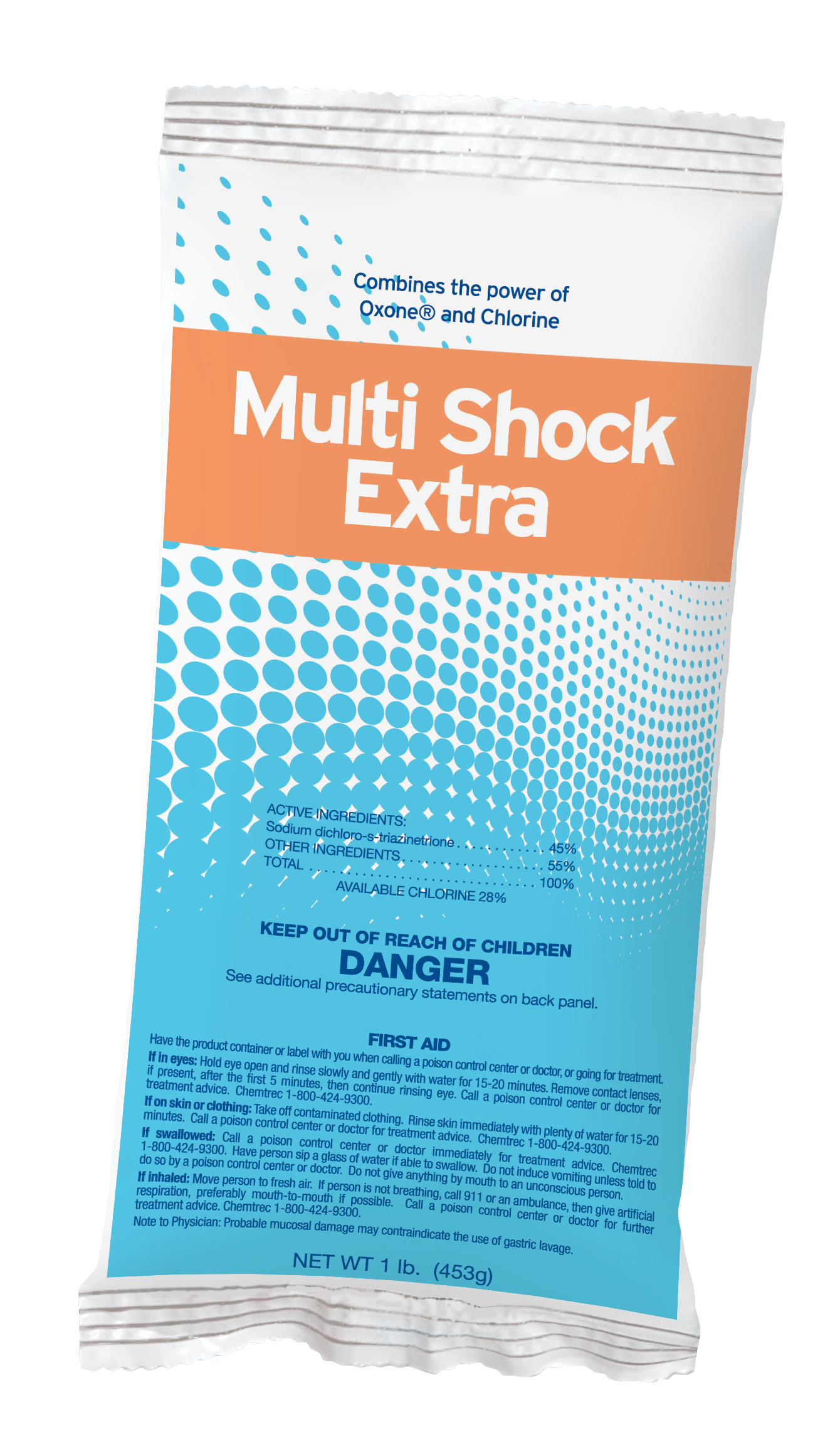DuraChlor Multi Shock Extra C005321-CS20P5 1 lb Buffered Pool Shock - Swim in 15 Minutes