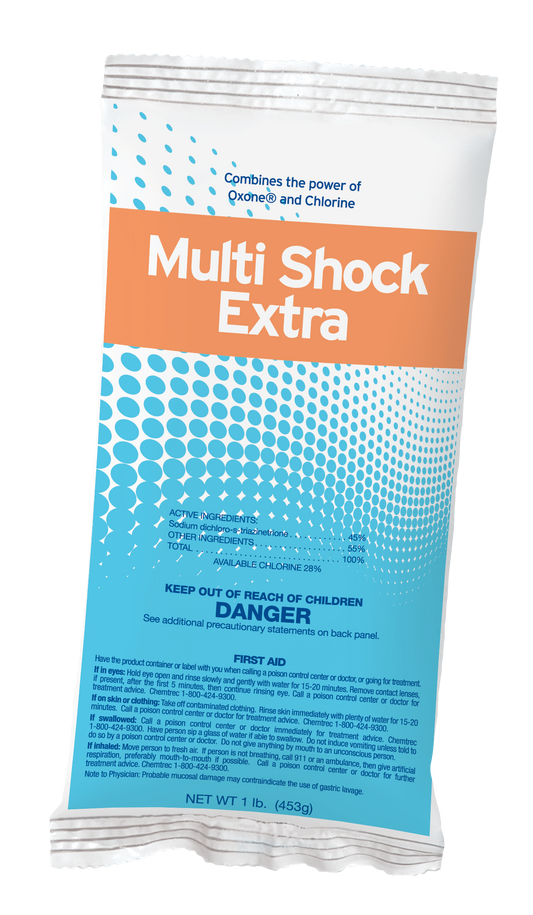 DuraChlor Multi Shock Extra C005321-CS20P5 1 lb Buffered Pool Shock - Swim in 15 Minutes