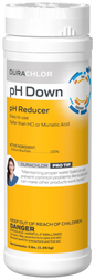 DuraChlor pH Down C002599-CS20B4 3 lb Canister - Granular Pool pH Reducer 100% Sodium Bisulfate Dry Acid