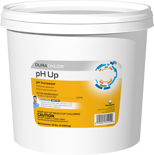 DuraChlor pH Up C002552-CS74C1 10 lb Pail - Granular Pool pH Increaser 100% Sodium Carbonate