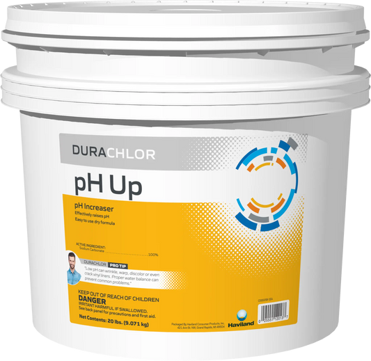 DuraChlor pH Up C002552-PL20 20 lb Pail - Granular Pool pH Increaser 100% Sodium Carbonate
