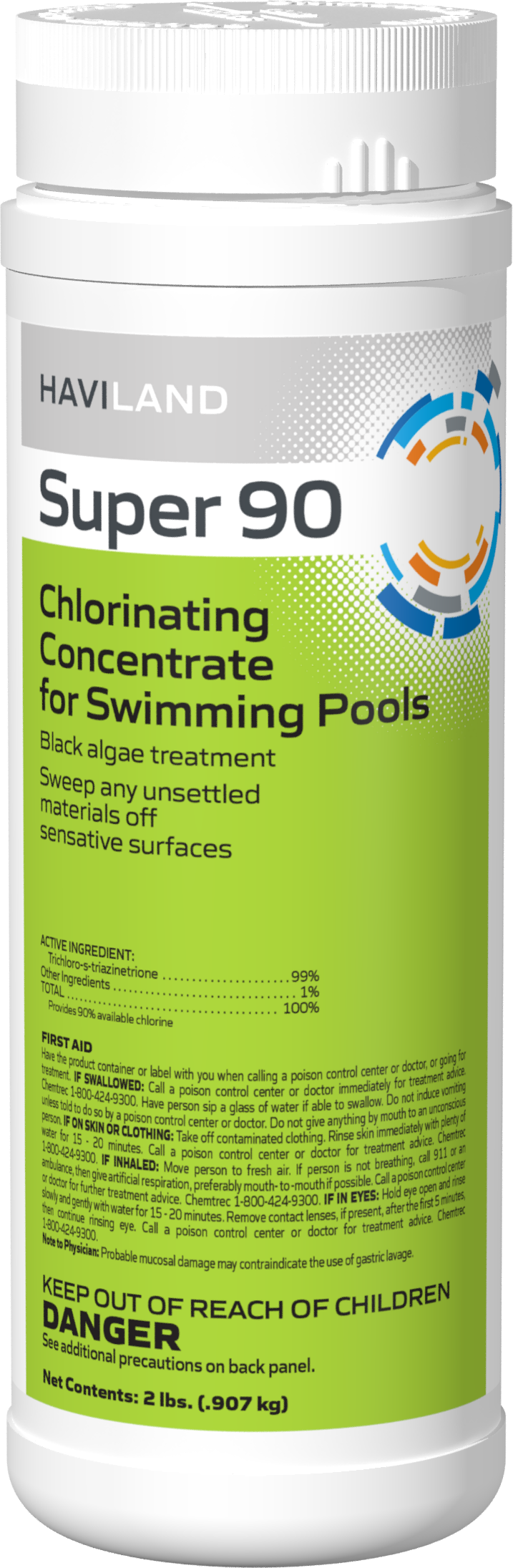 DuraChlor Super 90 C002352-CS20B2 2 lb Granular Chlorine Algaecide - 90% Available Chlorine for Plaster Pools