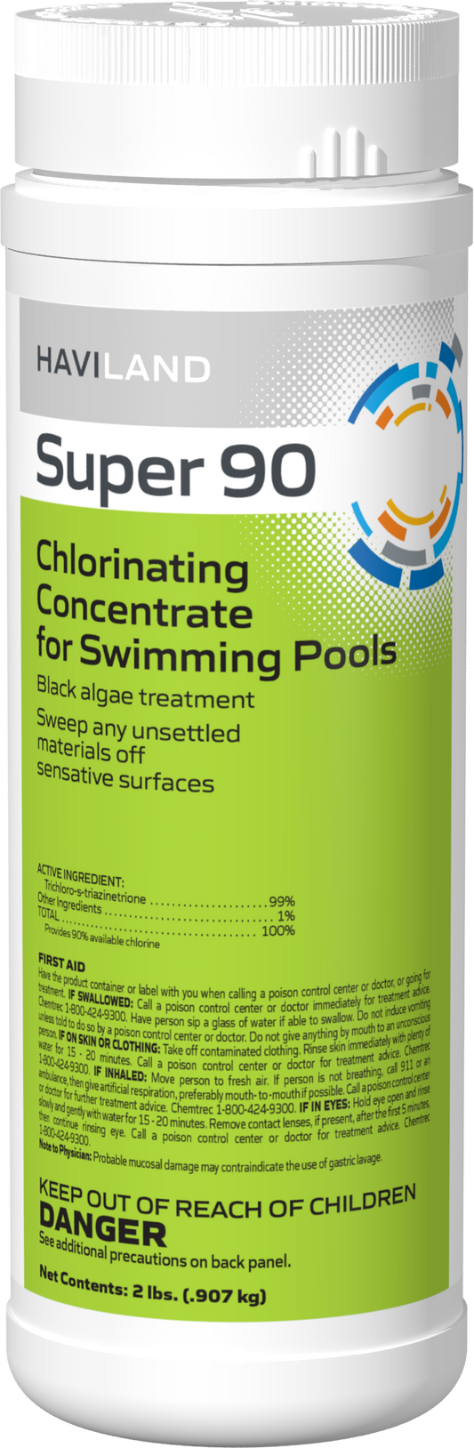 DuraChlor Super 90 C002352-CS20B2 2 lb Granular Chlorine Algaecide - 90% Available Chlorine for Plaster Pools