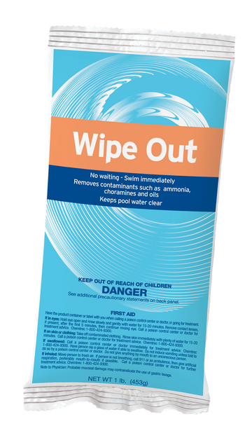 DuraChlor Wipe Out C002456-CS20P5 1 lb Non-Chlorine Pool Shock - Potassium Monopersulfate Oxidizer