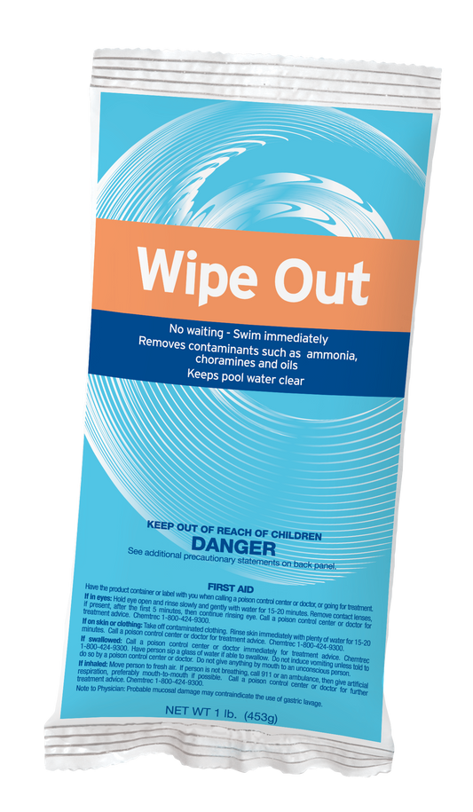 DuraChlor Wipe Out C002456-CS20P5 1 lb Non-Chlorine Pool Shock - Potassium Monopersulfate Oxidizer