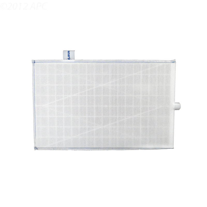 Filbur APCFGR43 18x11 rectangular DE filter grid with center port for Sta-Rite, front view
